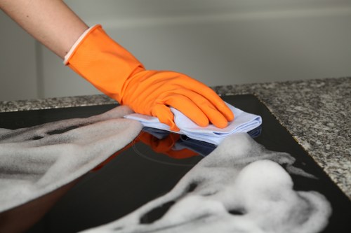 Professional cleaning of a shared building entrance in Hounslow