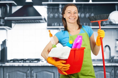 Professional oven cleaning service in a Hounslow home kitchen