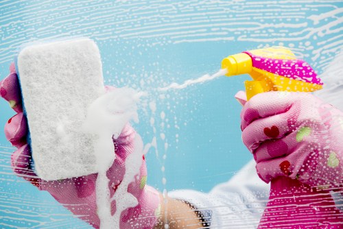 Detailed kitchen and bathroom cleaning in a Hounslow move in service