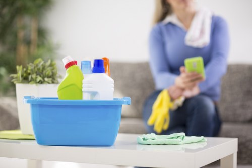 Move in cleaning team working in a Hounslow property with access challenges