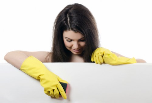 Routine communal area cleaning for a mixed-use property in Hounslow